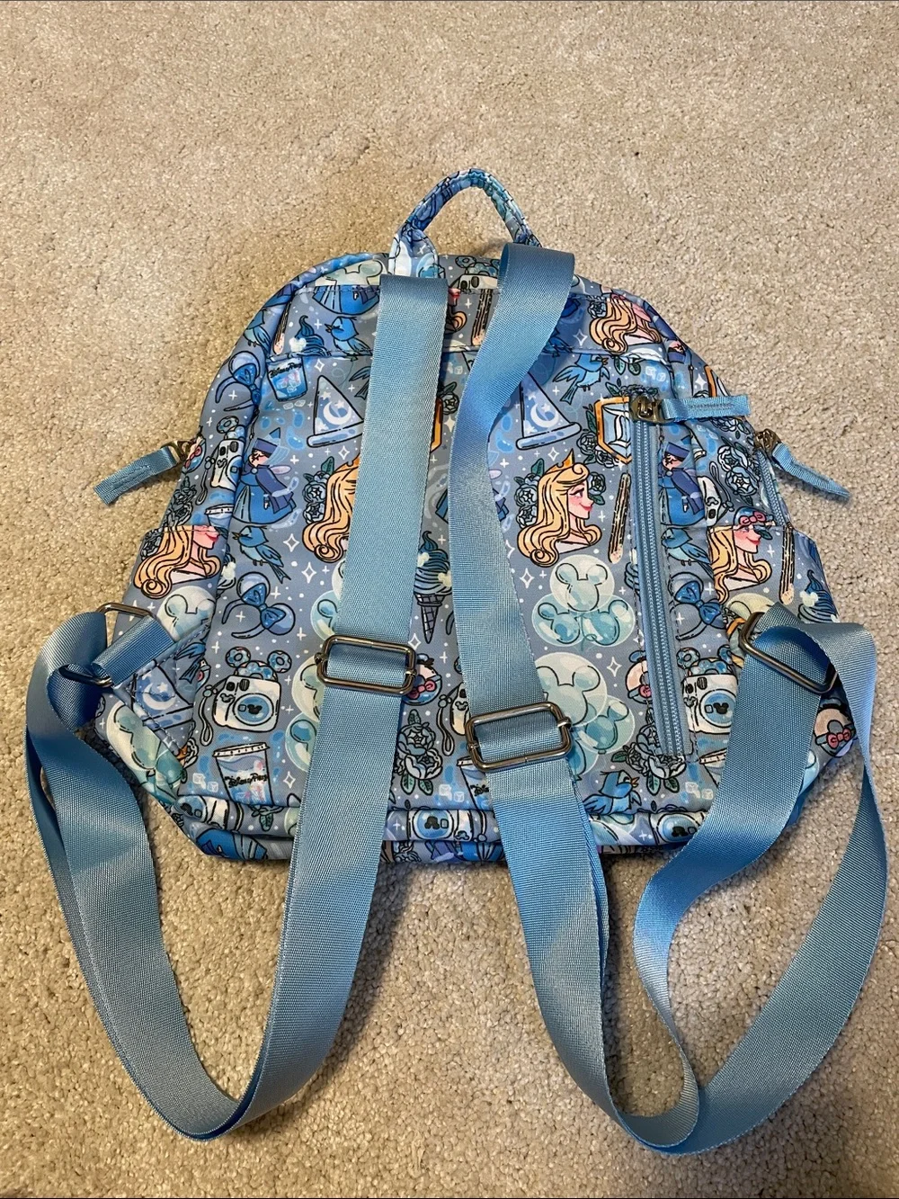 Disney Get it Creations Mini Backpack Park Blues Mickey Balloon Aurora